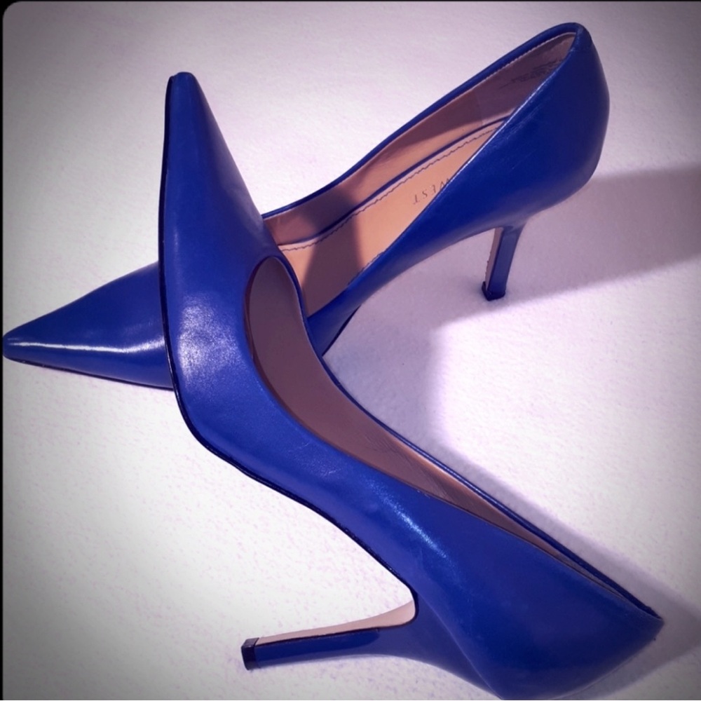 Nine West cobolt Blue Heels